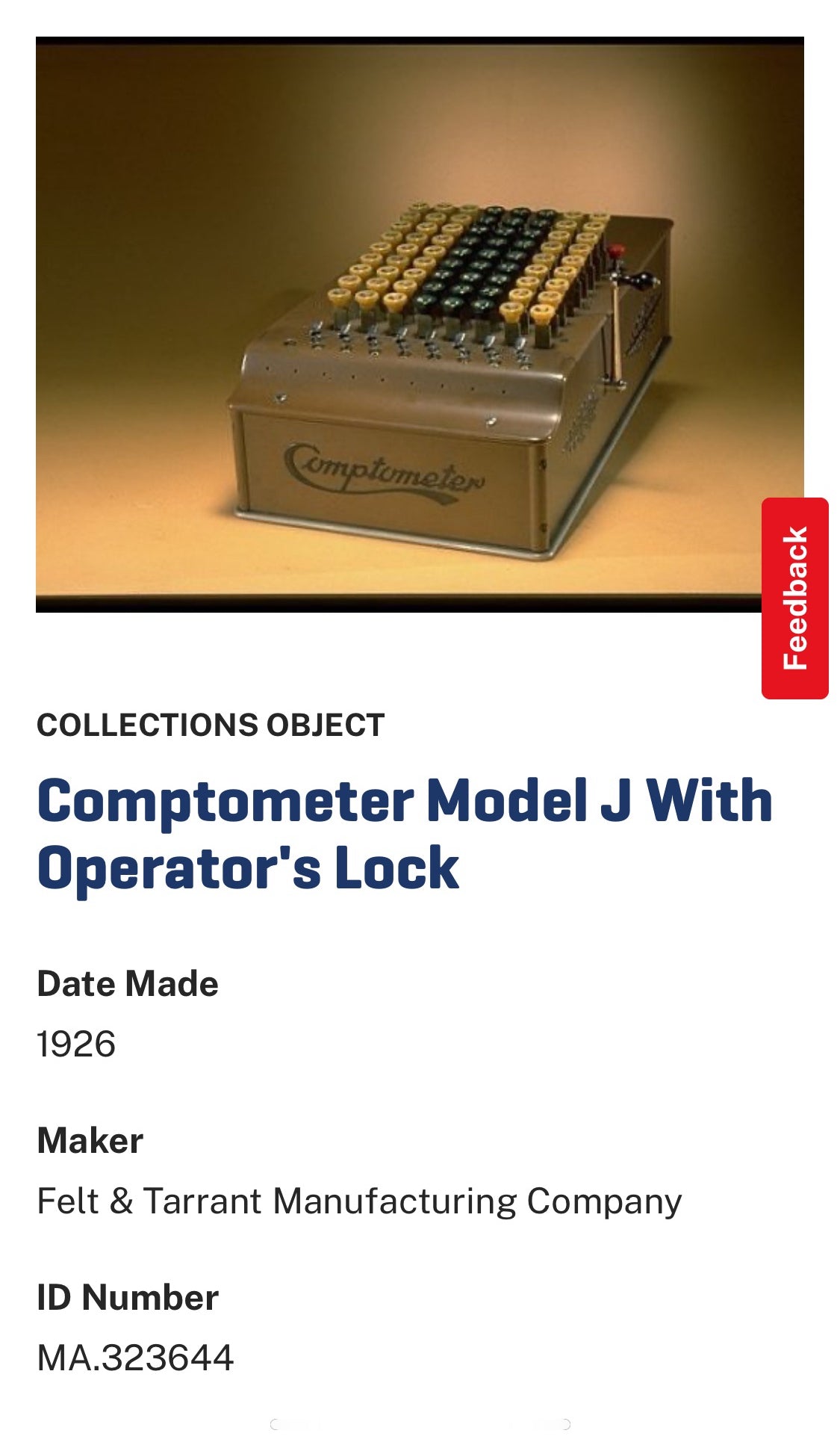 Vintage Felt & Tarrant Comptometer