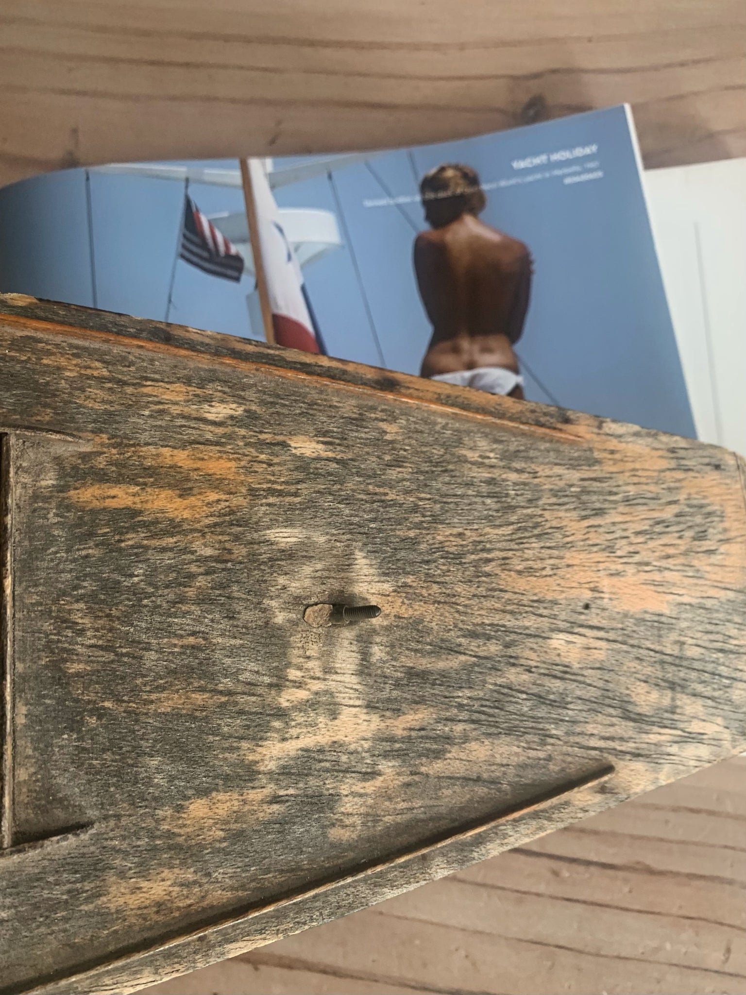 Antique wooden boat