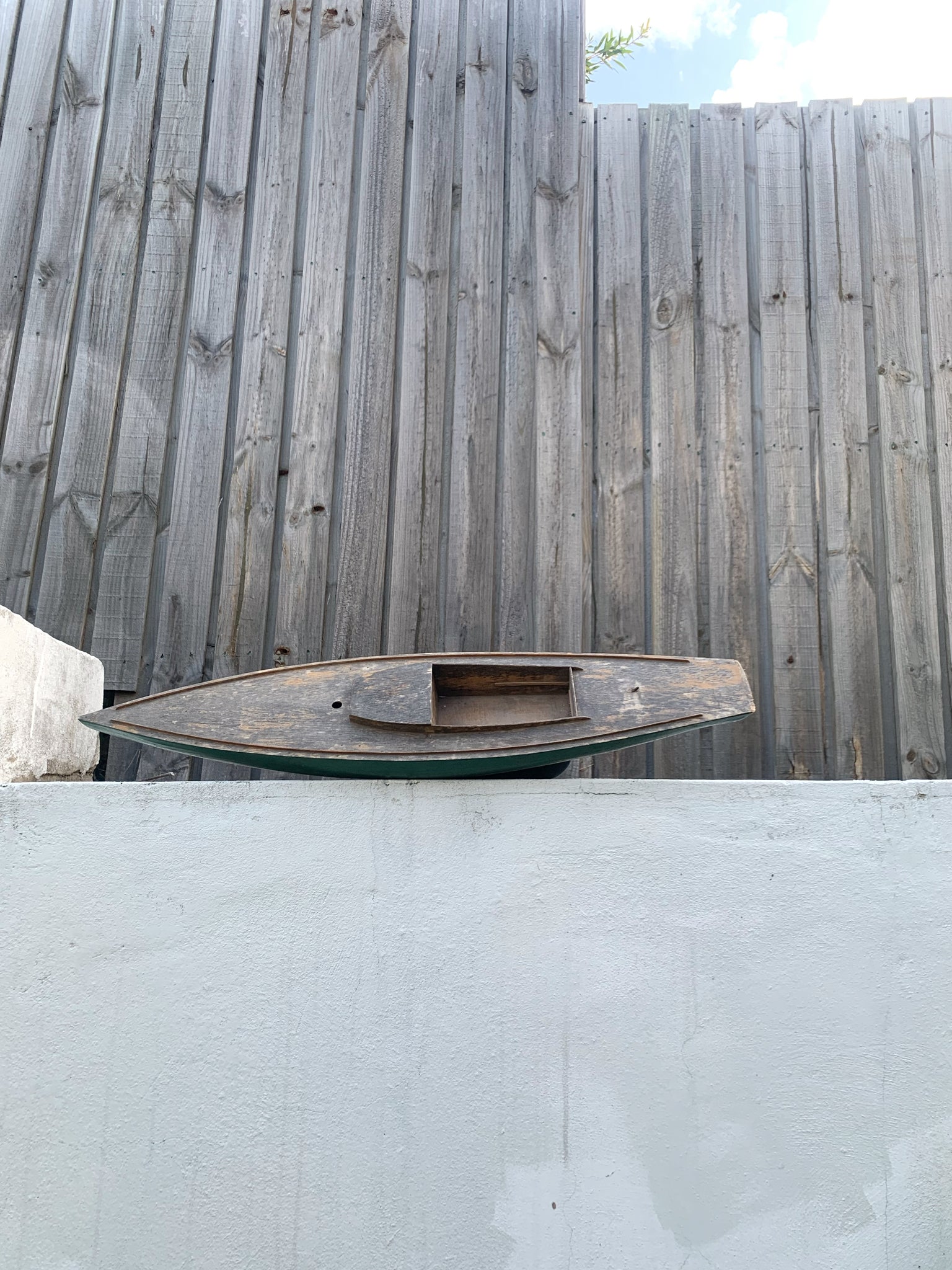 Antique wooden boat
