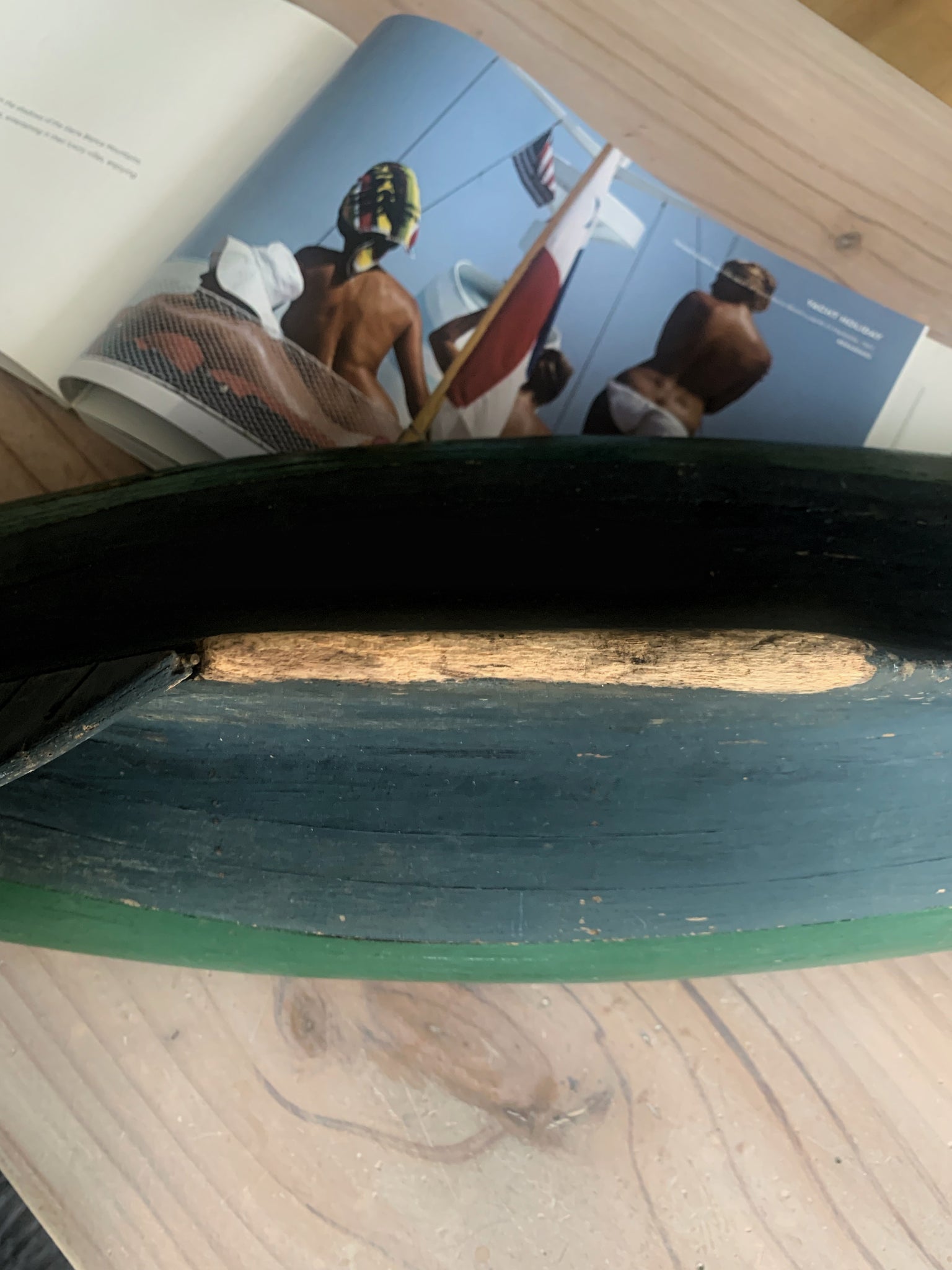 Antique wooden boat