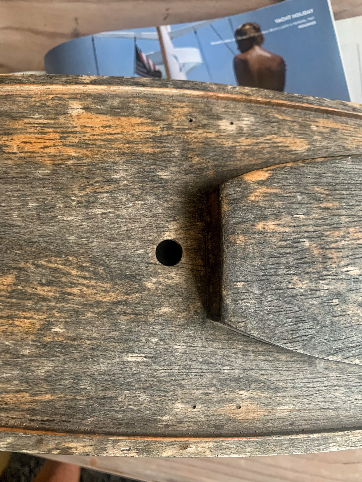 Antique wooden boat