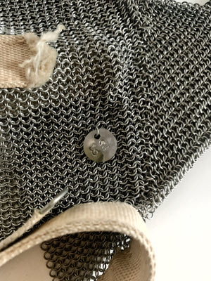 Vintage Industrial Chainmail Glove — Rare Mid-Century Safety Artifact