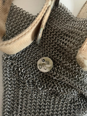 Vintage Industrial Chainmail Glove — Rare Mid-Century Safety Artifact