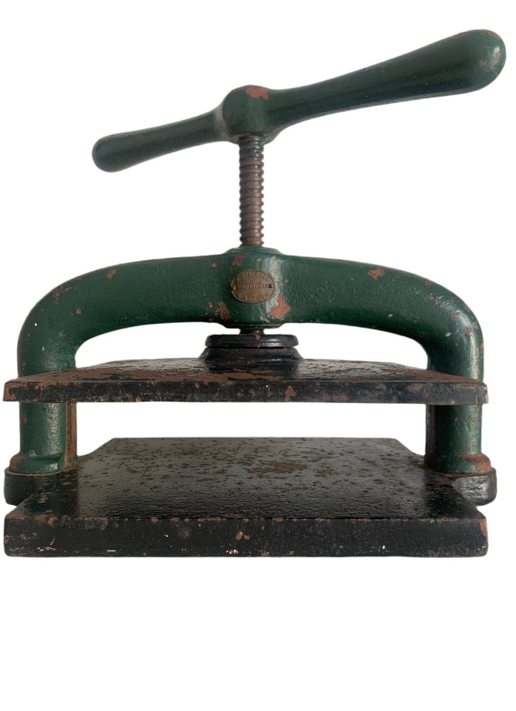 Antique W. Mitchell Cast Iron Book Press – Birmingham London