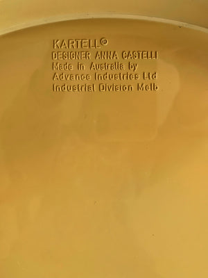 Vintage Kartell Componibili 4-Tier Storage Unit on Original Casters – Caramel Patina