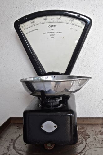 RARE Antique DUTCH OLLAND grocery candy shop scales 1948 AVERY BERKEL style