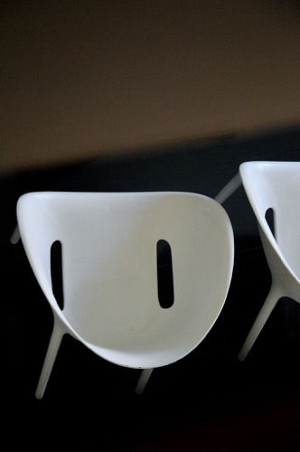 PAIR of original DRIADE SOFT EGG chairs by Philippe Starck WITH MAKERS MARK