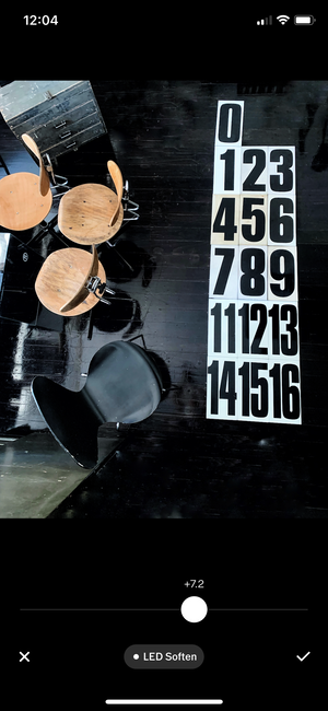 Vintage Gas Station Numbers