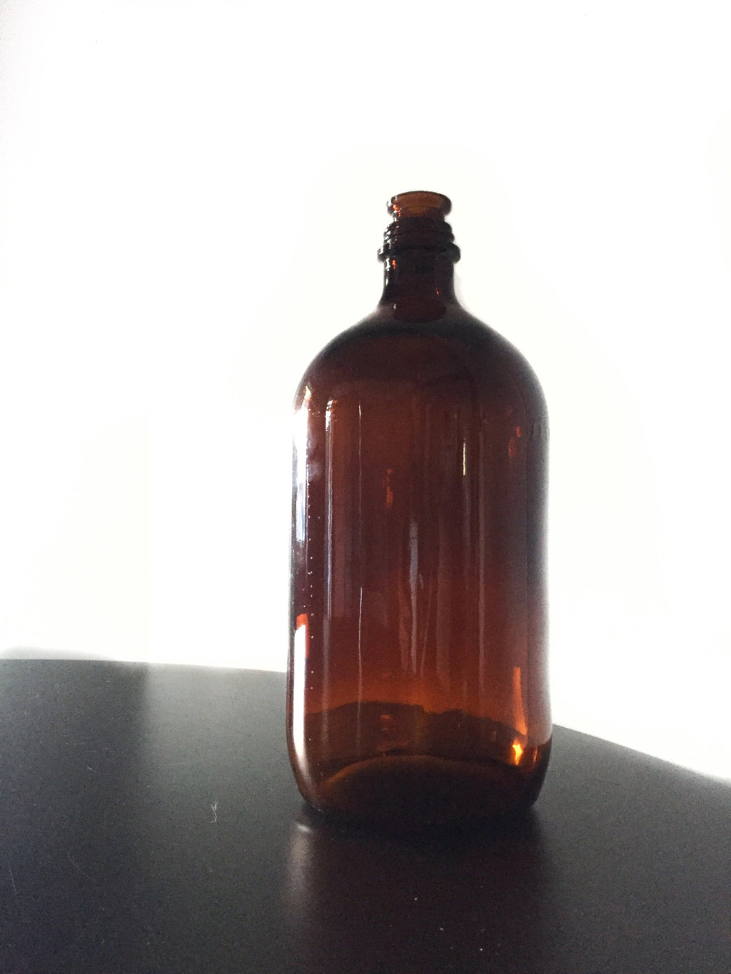 Vintage Amber Chemist Bottle
