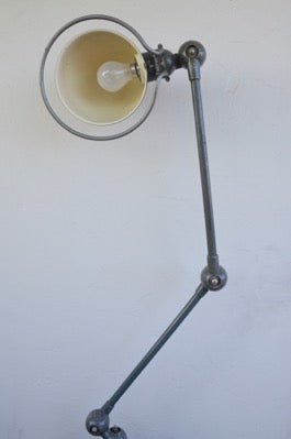 two arm French industrial Jieldé vice lamp