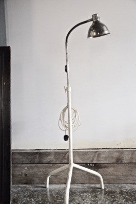 RARE vintage industrial floor standing collectible Hungarian medical lamp lámpe 