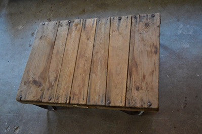 vintage industrial coffee table
